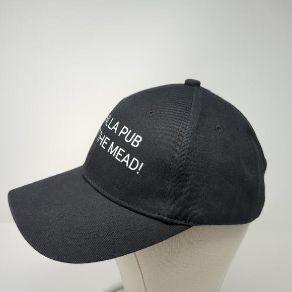 Valhalla Pub We Got The Mead! Slideback Baseball Cap Black One Size I Fashion - Picture 3 of 9